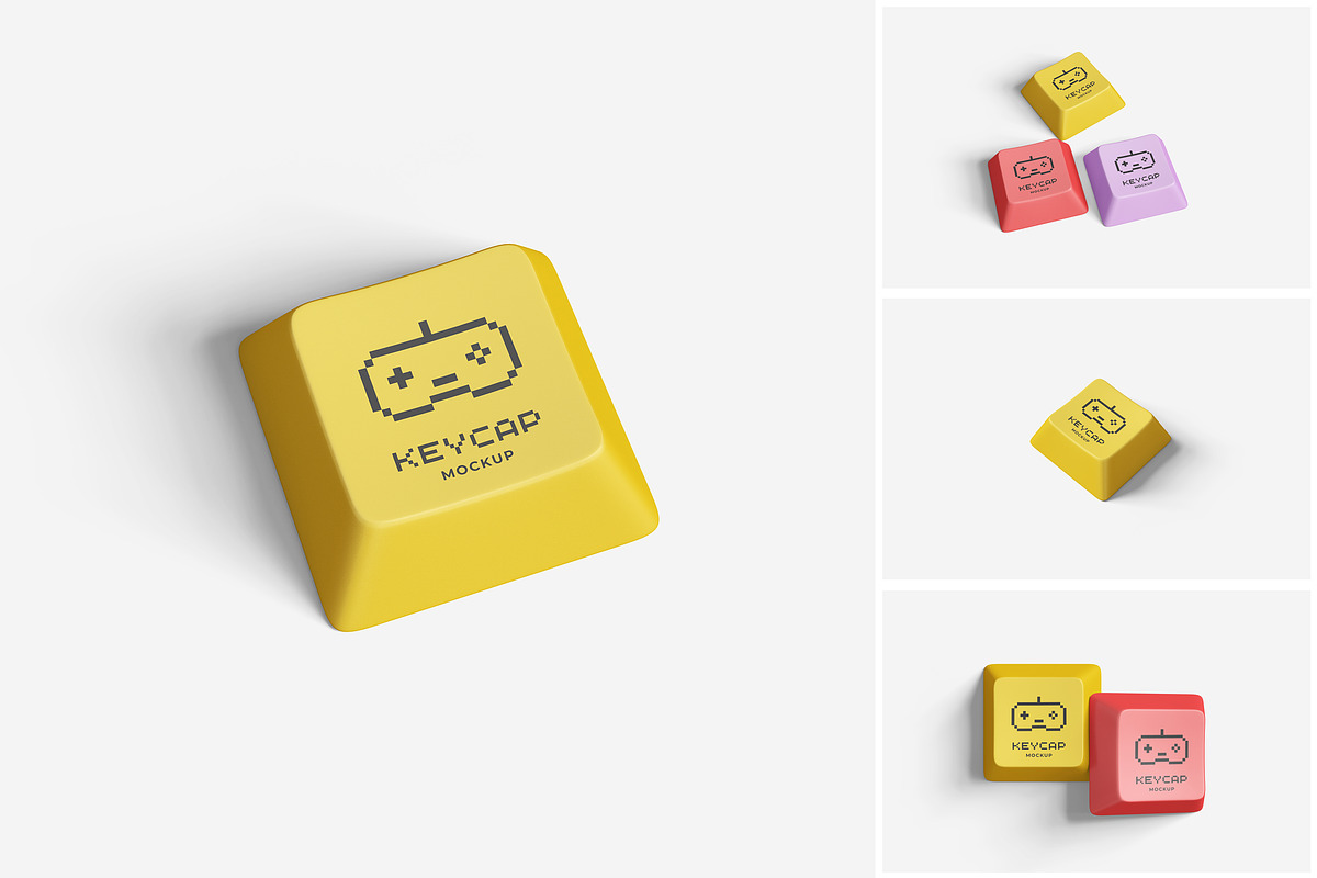 Keycaps Mockup, a Product Mockup by MrLetters (Photo 1 of 5)