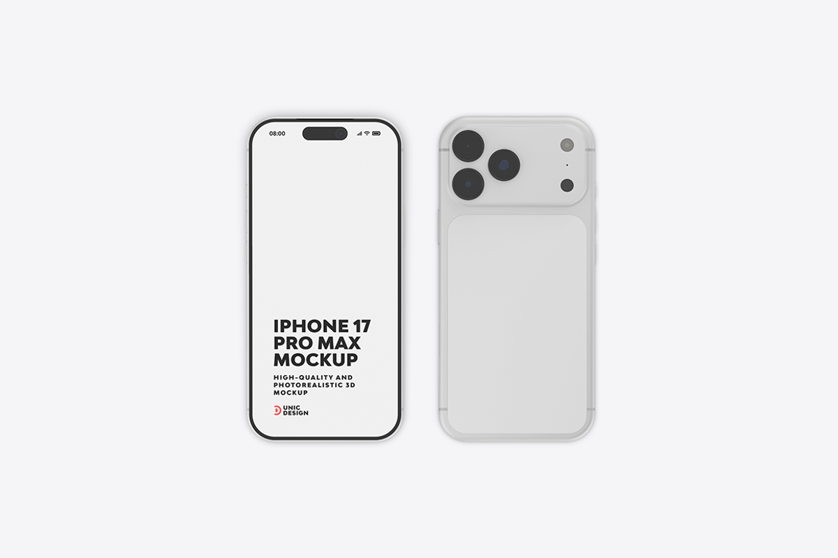 iPhone 17 Pro Max Mockup, an iPhone Mockup by UnicDesign (Photo 11 of 15)