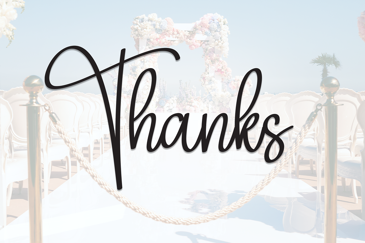 Wedding Ceremony | Script Font, a Handwritten Font by Scratchones (Photo 8 of 8)