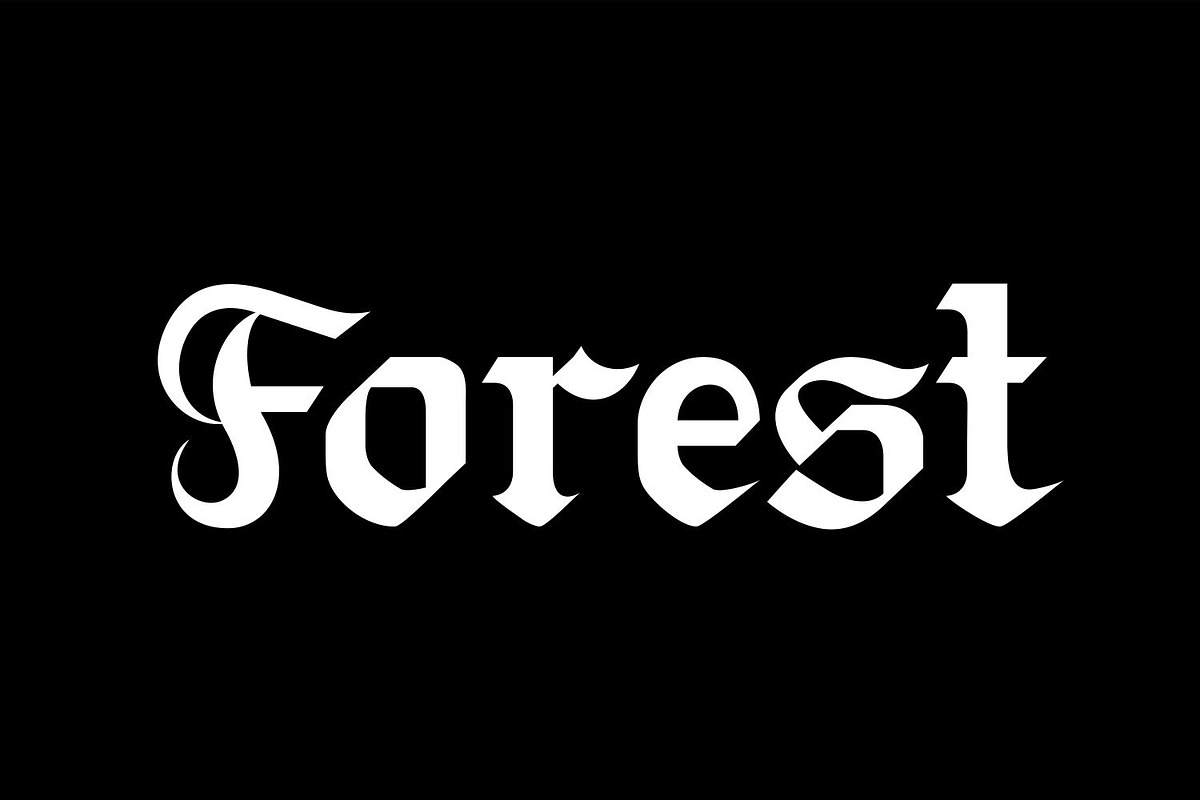 Blitch Modern Blackletter Tattoo, a Blackletter Font by WhymoreArt (Photo 7 of 12)