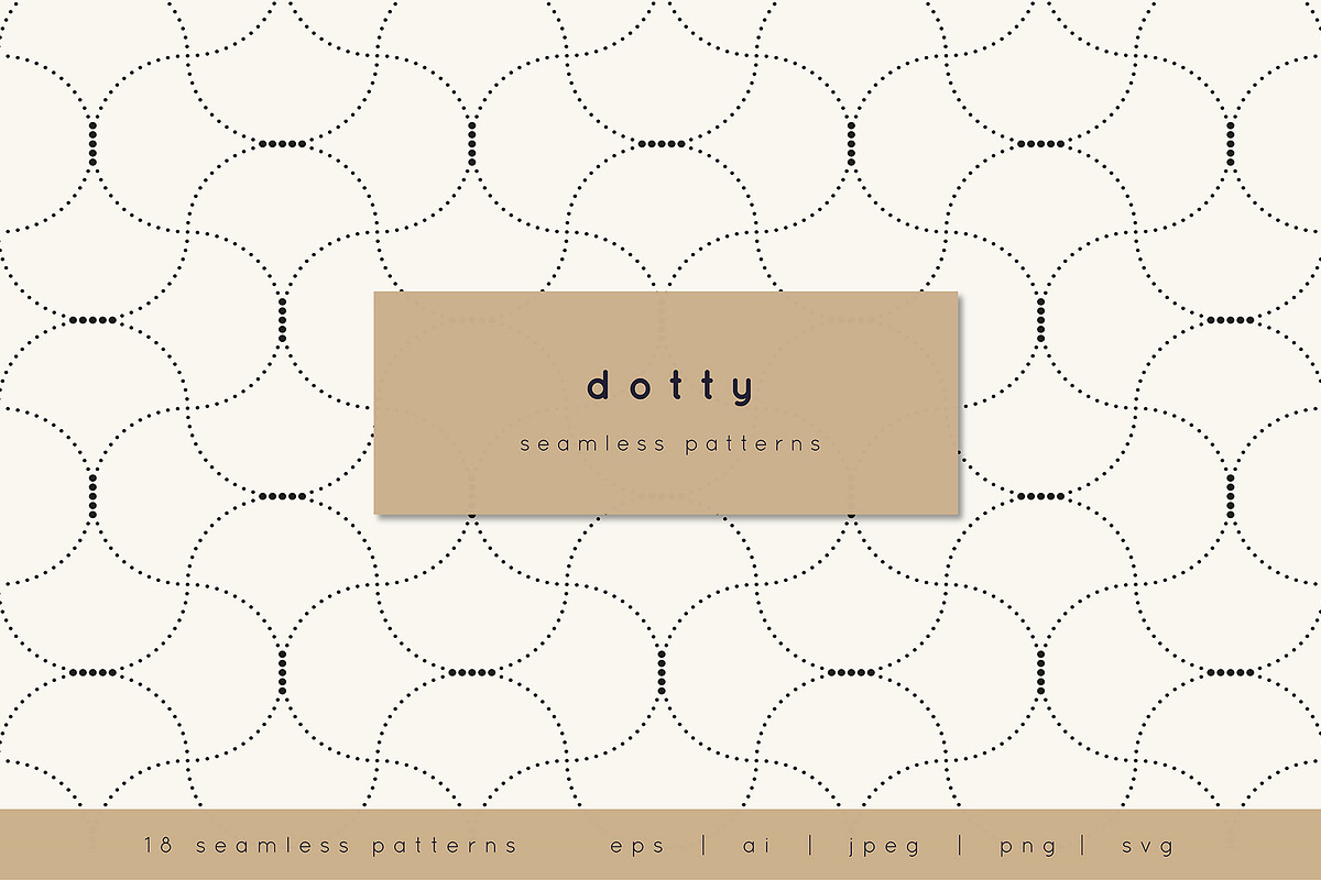 Dotty Seamless Pattern Set, a Pattern Graphic by Curly_Pat (Photo 1 of 5)