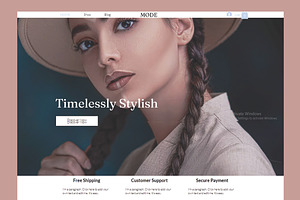 MODE Fashion Minimal Wix Website