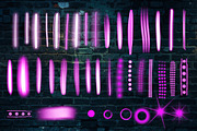 Neon brush procreate 40 brushes, a Brush Add-On by Elenbushe (Thumbnail 2 of 5)