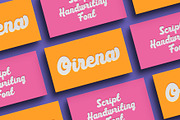 Oirena a Handwritten Funscript Font, a Handwritten Font by Rasiorise Studio (Thumbnail 5 of 12)