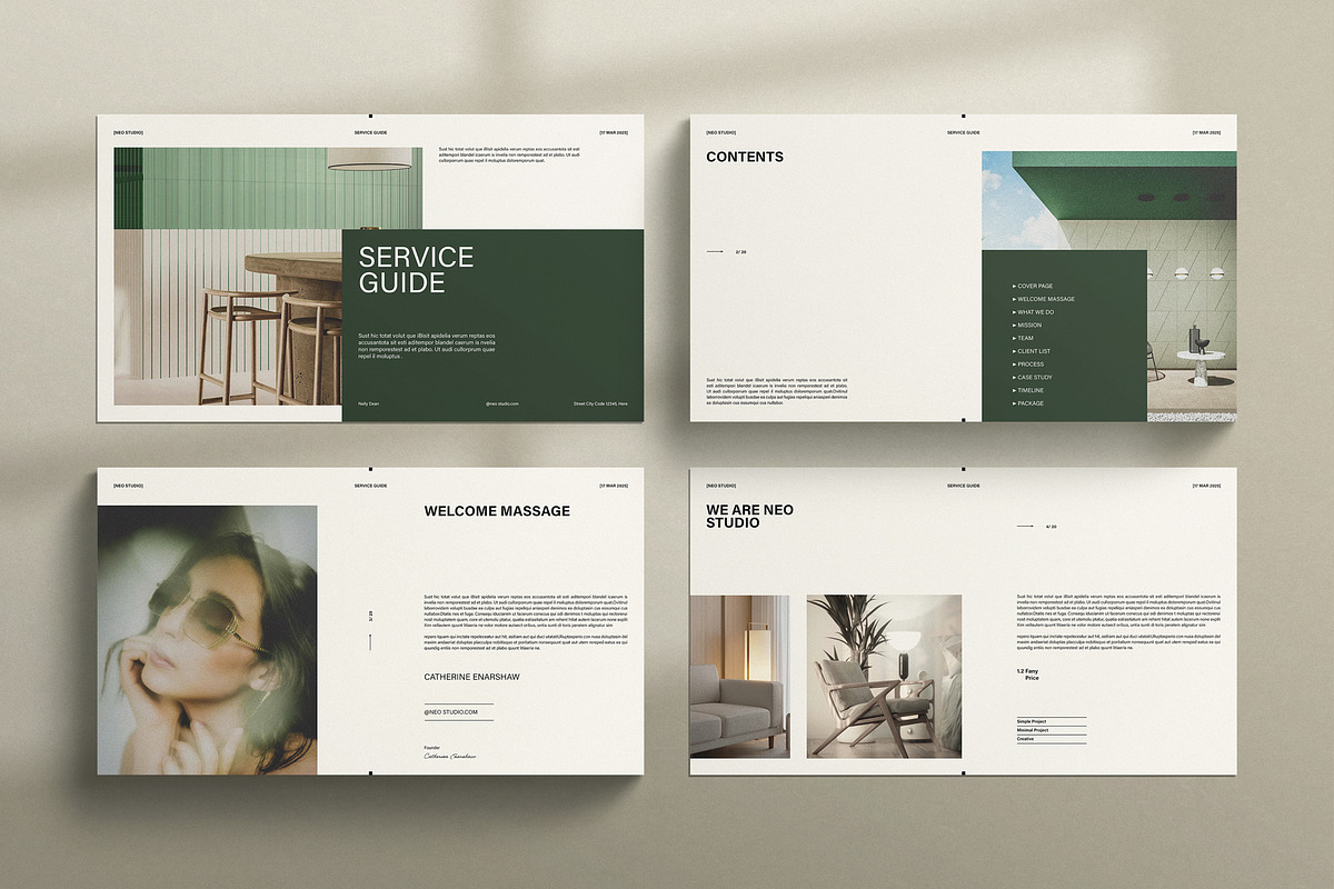 Services Guide Template Presentation, a Presentation Template by TemplatesForest (Photo 2 of 6)