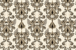 Set Seamless Baroque Patterns