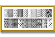 Geometric floral set patterns, a Pattern Graphic by RODINA (Thumbnail 2 of 3)