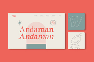 Andaman An Experimental Serif Font