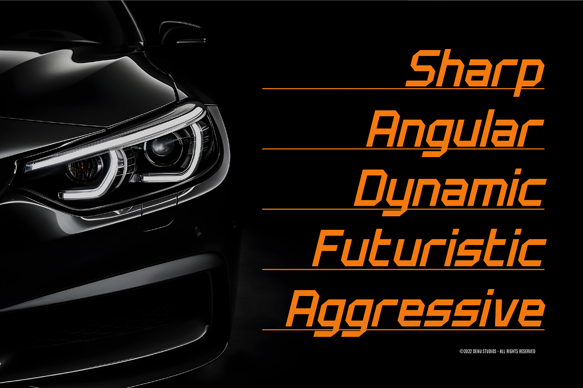 Zaegers | Race Display Font, a Sans Serif Font by Denustudios (Photo 9 of 12)