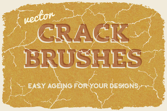 Vector Crack Brushes preview 6