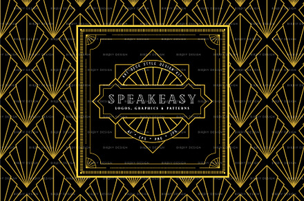 Art Deco Graphics & Patterns set