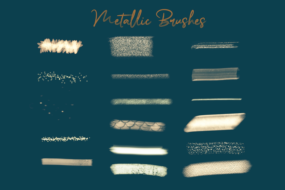 Glitter & Metallic Procreate Brush, a Brush Add-On by KJP Designs (Photo 8 of 12)