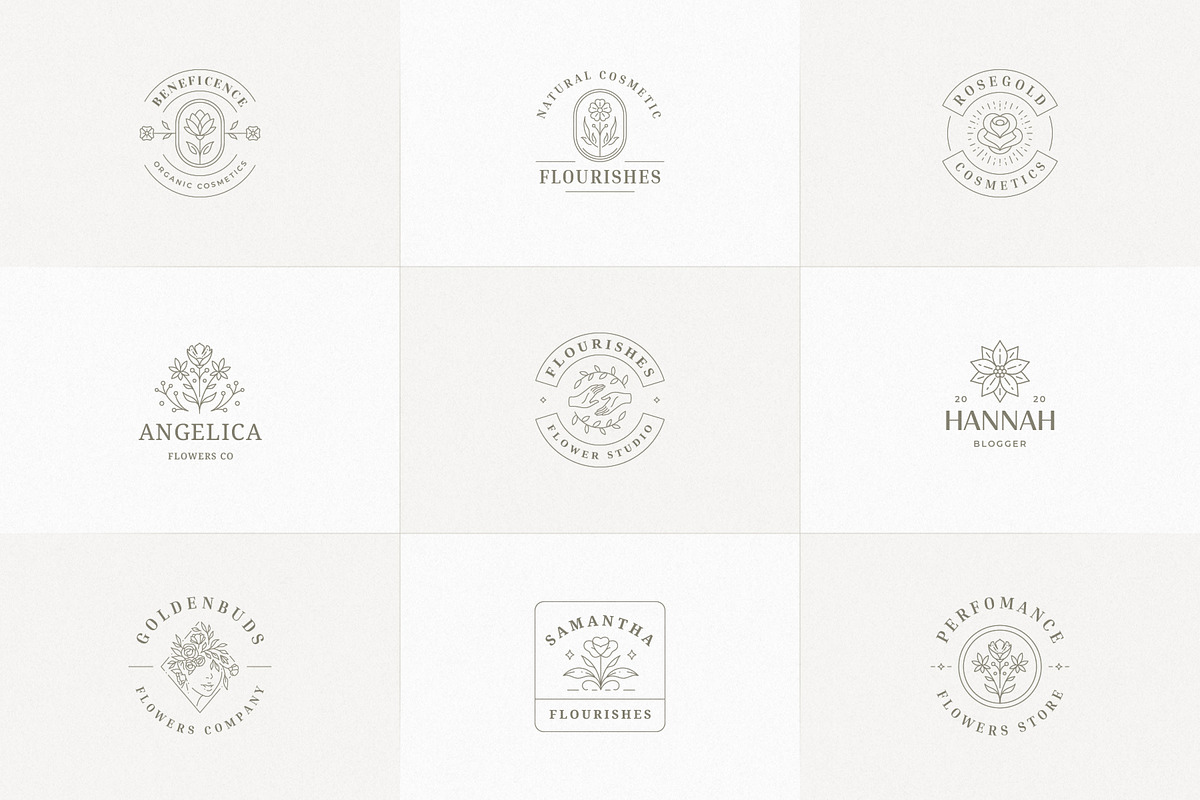 36 Botanical Logo Templates | Canva, a Branding & Logo Template by Vasya Kobelev (Photo 7 of 10)