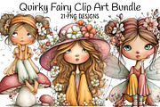 Quirky Fairy Clip Art Bundle, an Illustration by Daily.Designs (Thumbnail 1 of 6)