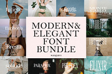 Modern & Elegant Font Bundle