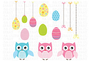 Easter Owl Clip Art, an Illustration by SA ClipArt (Thumbnail 2 of 3)