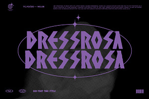 Dressrosa display Font + badge