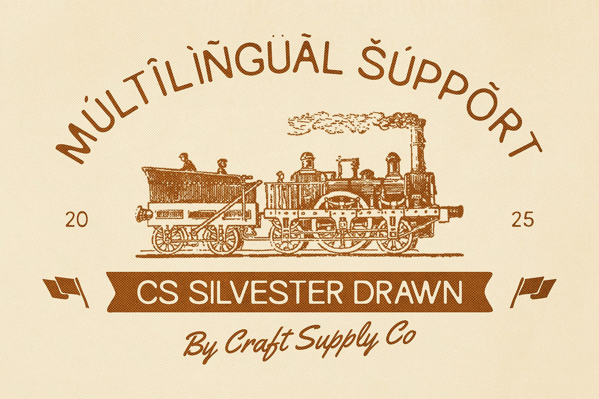 CS Silvester Drawn, a Sans Serif Font by Craft Supply Co. (Photo 4 of 8)