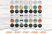 Smiley Face SVG Bundle, a Graphic by Cloud9DesignSVG (Thumbnail 2 of 7)
