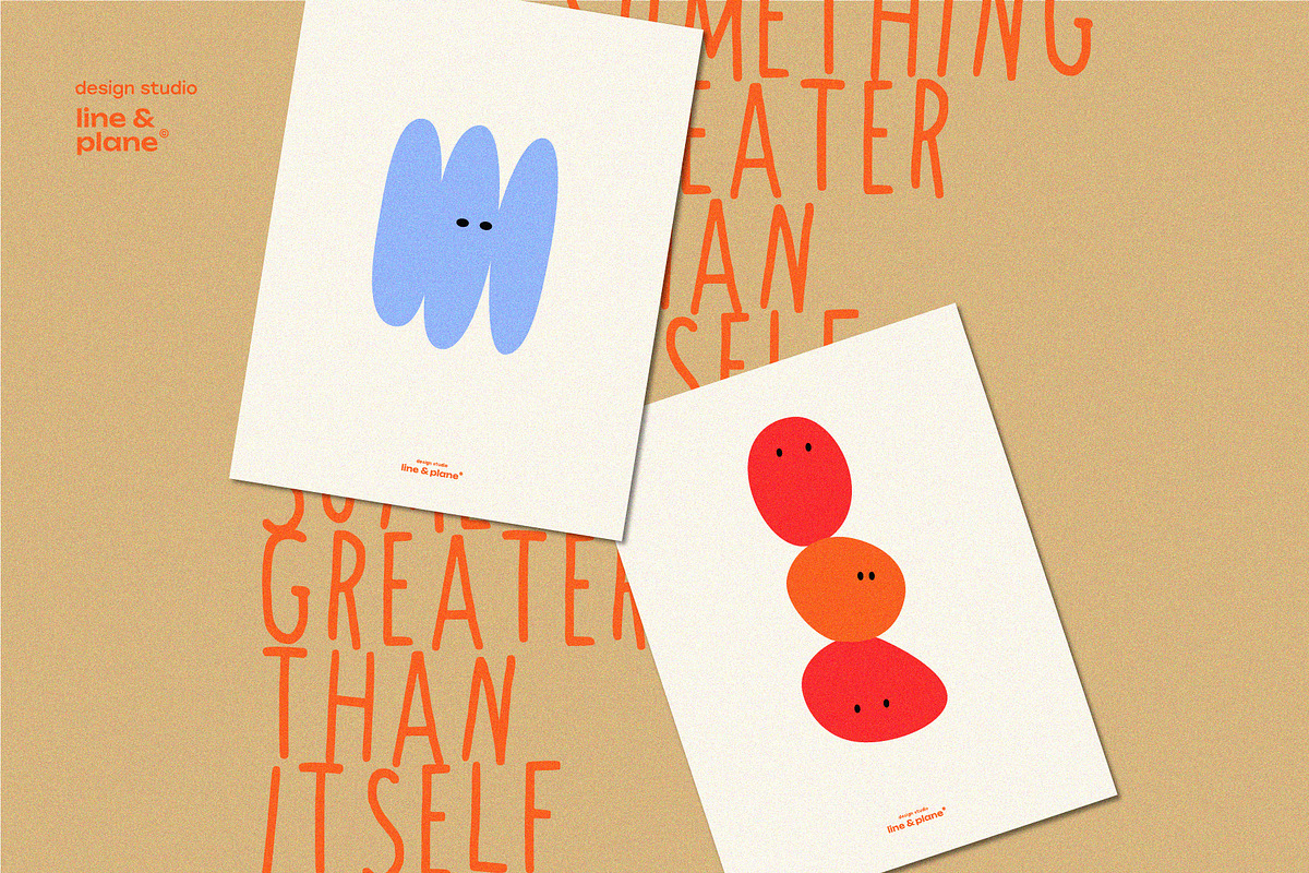 Emotions & Shapes 40 Vector Elements, an Object Graphic by line & plane (Photo 6 of 9)
