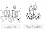 Christmas Holidays Coloring Pages, a Seasonal Illustration by Nuvame Arts & Designs (Thumbnail 13 of 21)