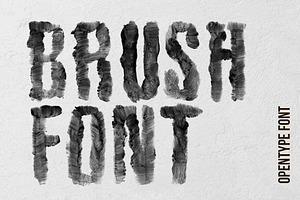 Black Brush Font