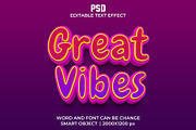Great vibes 3d Psd Text Effect, a Layer Style Add-On by bdrobin (Thumbnail 1 of 2)