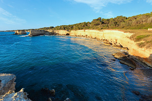 Sunrise beach Spiaggia della Punticeddha, Salento, Italy, a Nature Photo by YuriyB