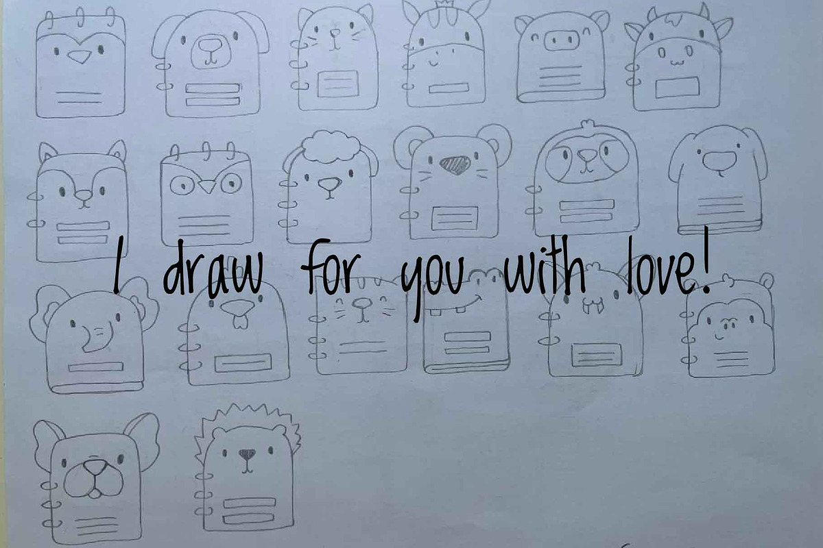 Cute Kawaii Notebooks Animals, an Animal Illustration by Palau (Photo 9 of 12)