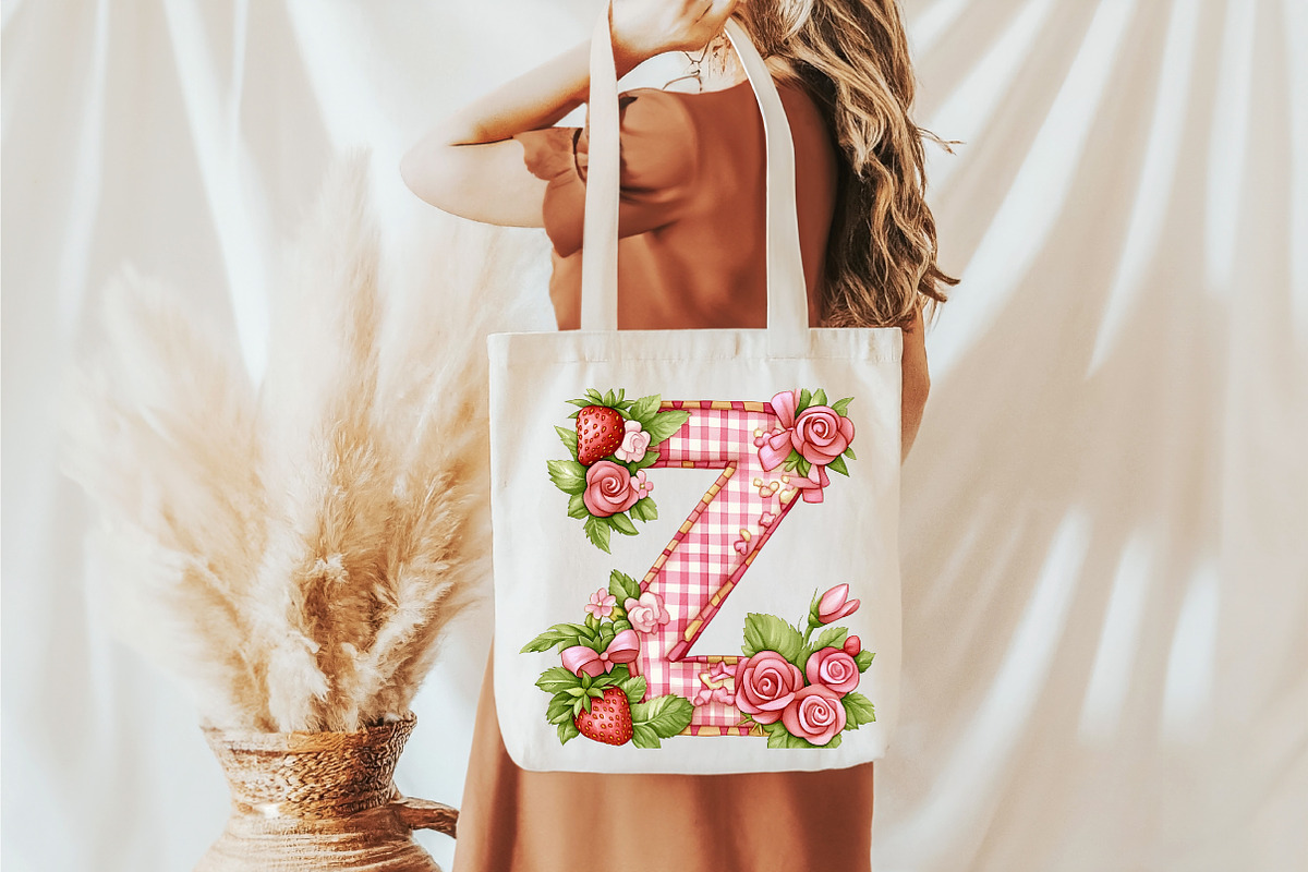 Watercolor Strawberry Alphabet Clip, a Seasonal Illustration by designcity5 (Photo 5 of 5)