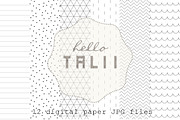Minimal Black and White Overlays, a Pattern Graphic by Hello Talii (Thumbnail 2 of 4)