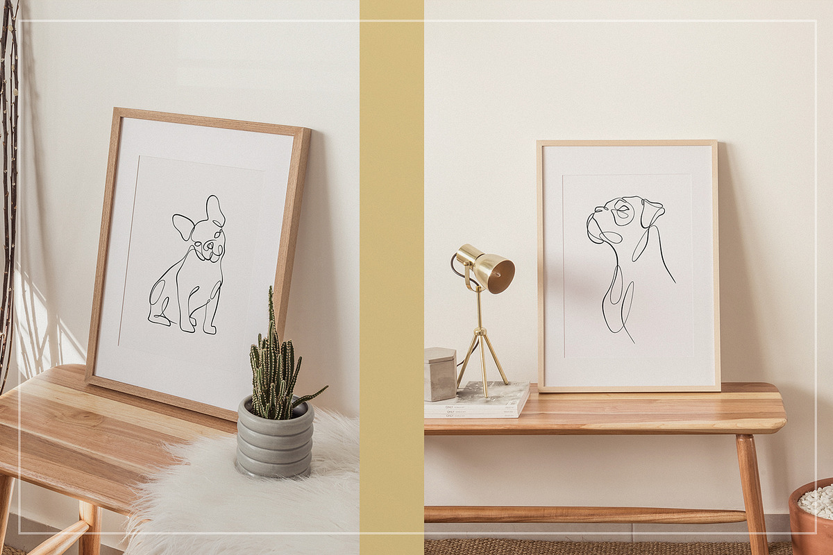 Dog - one line illustrations, an Animal Illustration by Anna.Klets (Photo 8 of 12)
