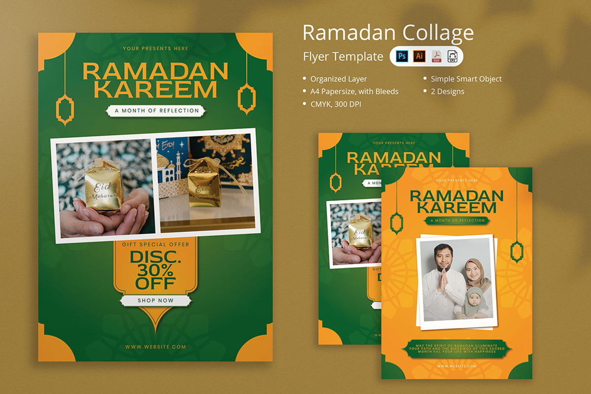 Renama - Ramadan Collage Style Flyer, a Flyer Template by Attype (Photo 1 of 4)