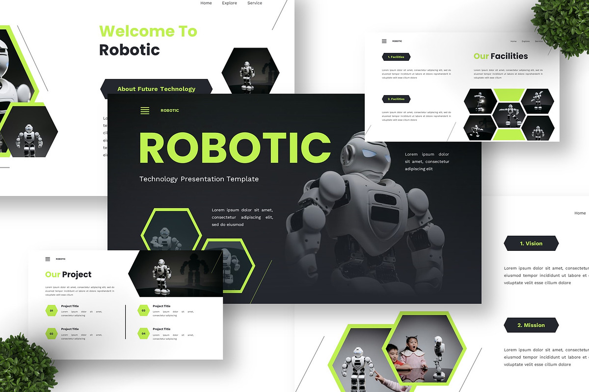 Robotic - Technology Powerpoint, a Presentation Template by Deepslide Studio (Photo 5 of 6)