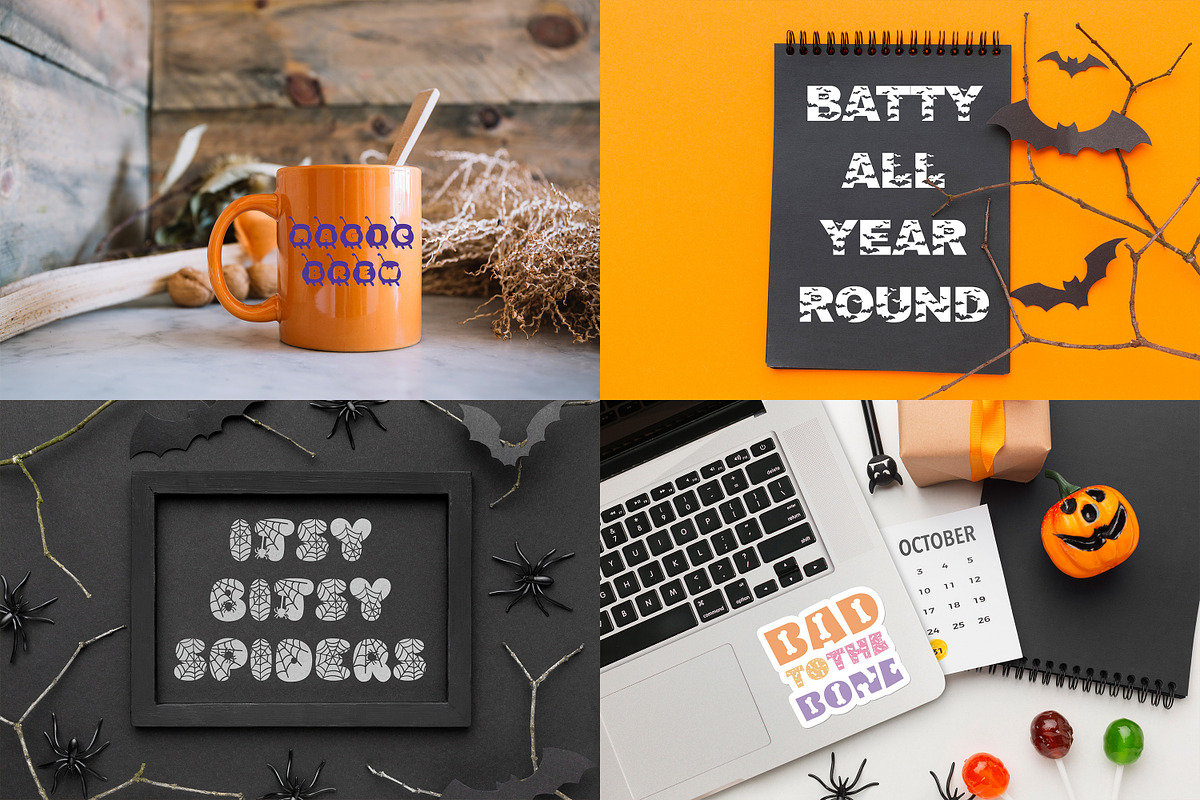 The Halloween Font Bundle, a Handwritten Font by WADLEN (Photo 8 of 10)