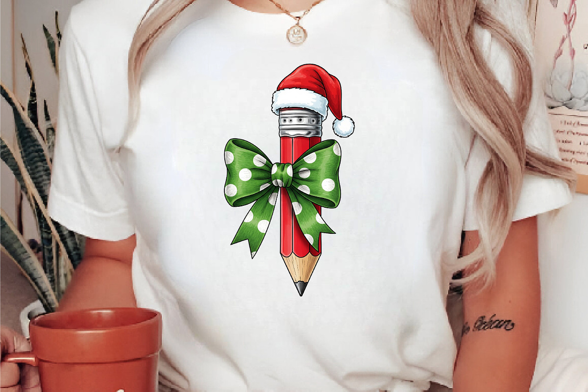 Christmas Pencil PNG, an Illustration by DreamArtGraphic (Photo 2 of 5)