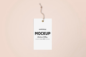 Hanging Label Tag Mockup