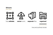 50 Pet Care Icons, an Outline Icon by Side Project (Thumbnail 4 of 8)