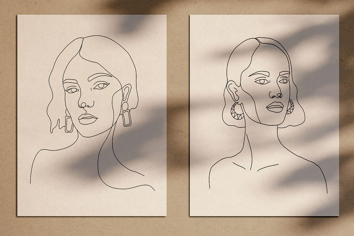 15 Minimalist Woman Line Art, a Decorative Illustration by Miracles Everywhere (Photo 2 of 9)