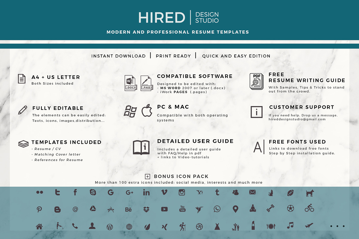 Systems Analyst Resume and Cover L., a Resume Template by HIRED Design Studio (Photo 7 of 11)