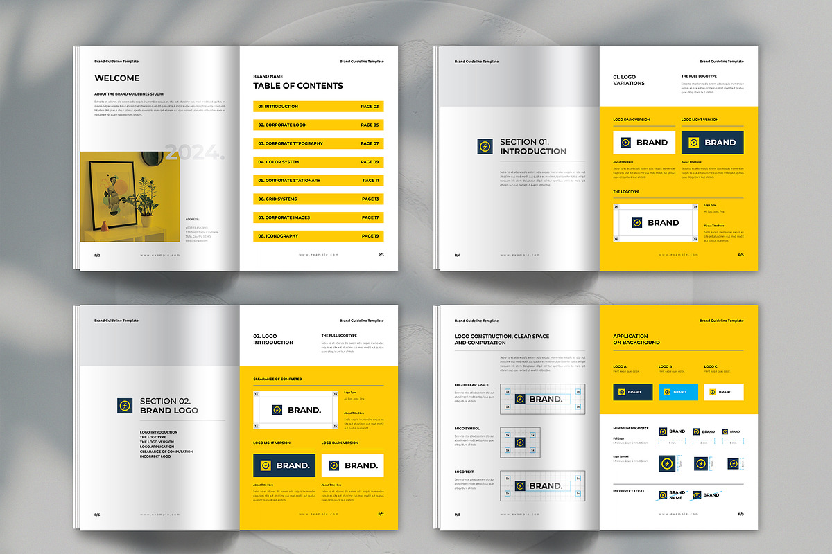 Brand Guideline Template, a Brochure Template by Spark_Creative (Photo 13 of 18)
