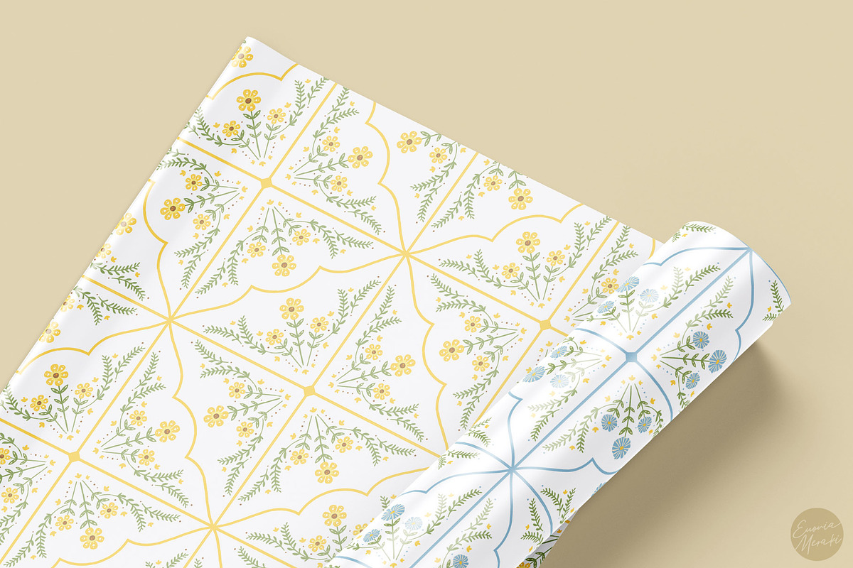 Cottagecore Tiles Pattern Set, a Pattern Graphic by Euonia Meraki (Photo 6 of 10)