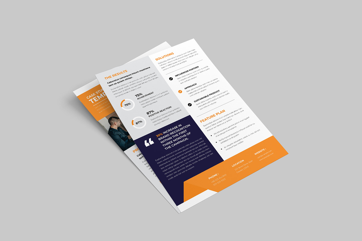 Modern Case Study Flyer preview 3