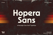 Hopera Sans - Geometric Font, a Sans Serif Font by ManuelRosin (Thumbnail 1 of 12)