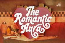Romantic Aura Retro Font Duo