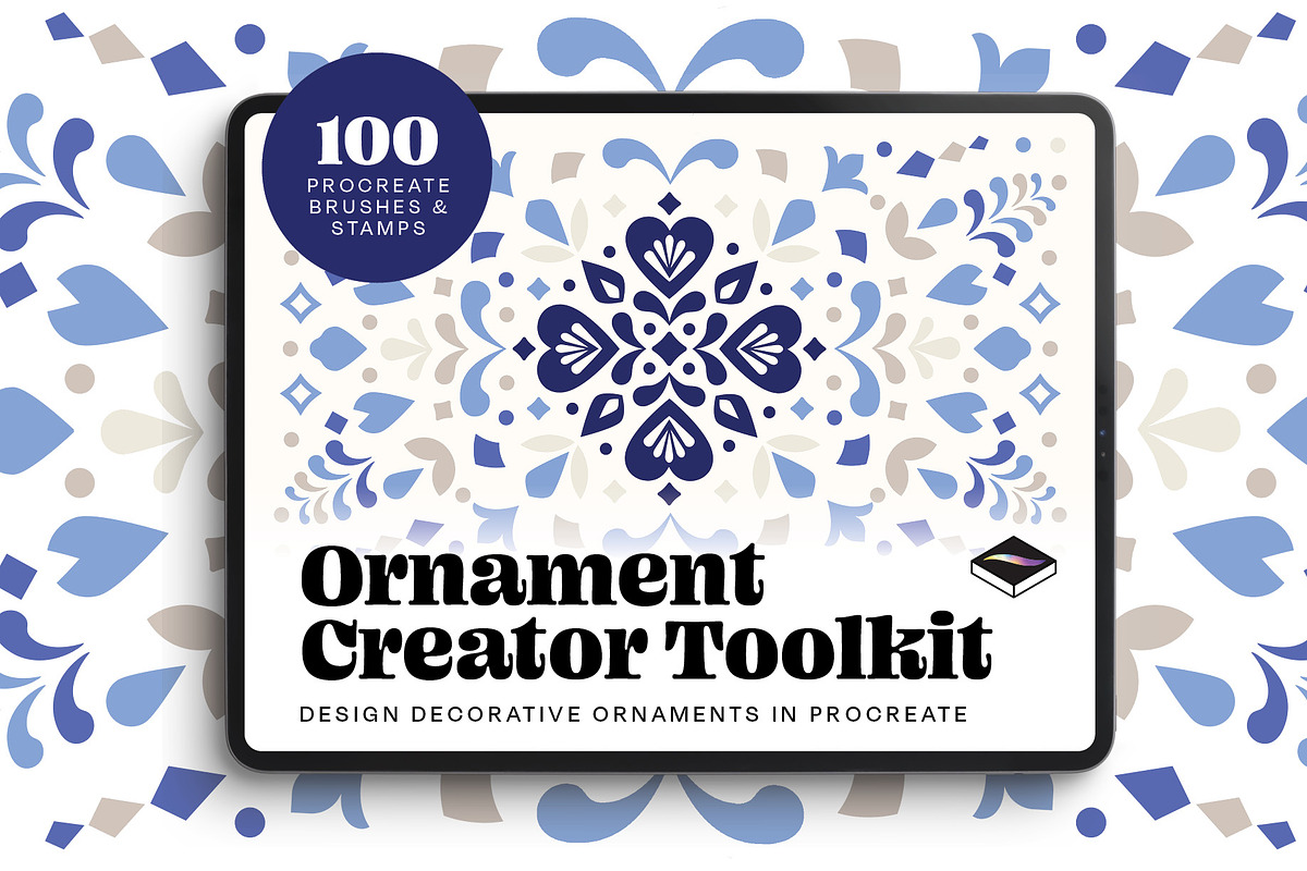 Ornament Creator - Procreate Toolkit, a Brush Add-On by Pencil Twist (Photo 1 of 10)