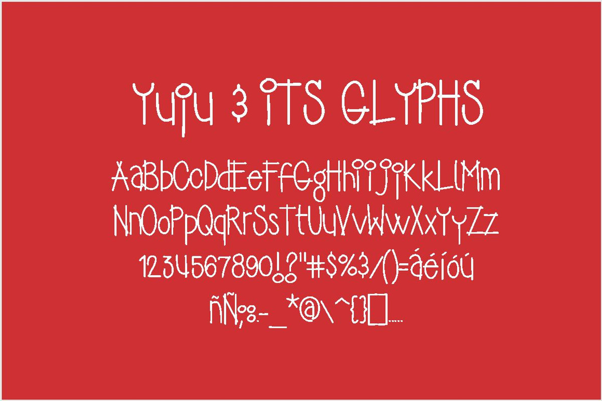Yuju font preview 2