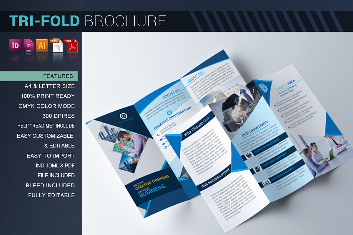 Tri-fold Brochure, a Brochure Template by artico (Photo 2 of 5)