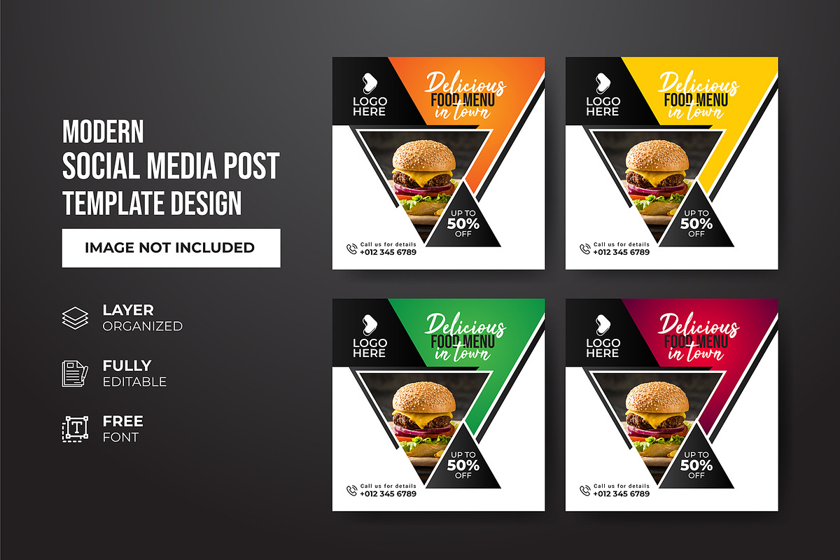 Social Media Post Template, a Social Media Template by gstudiovect21 (Photo 71 of 72)