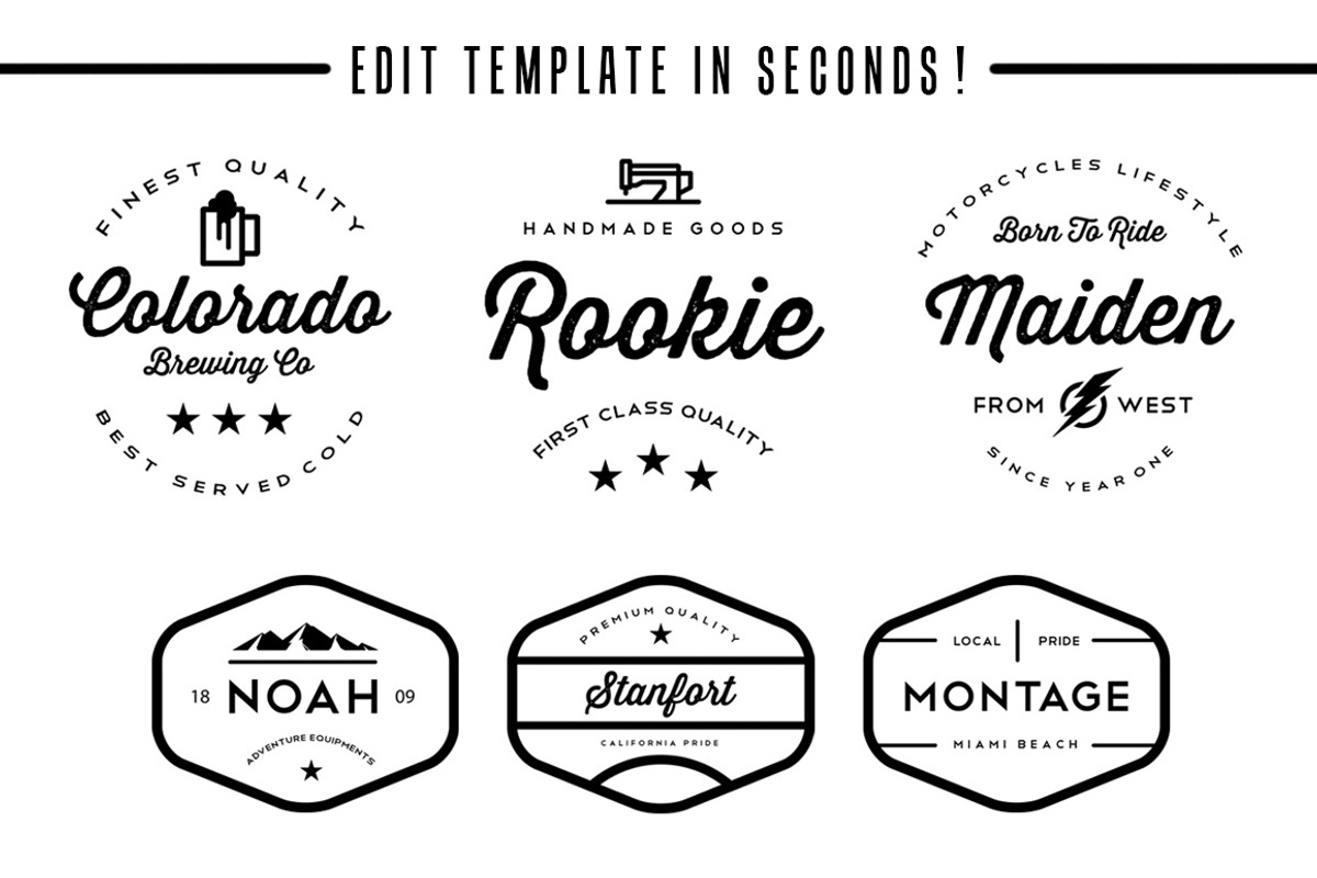 30 Vintage Insignia Template preview 5